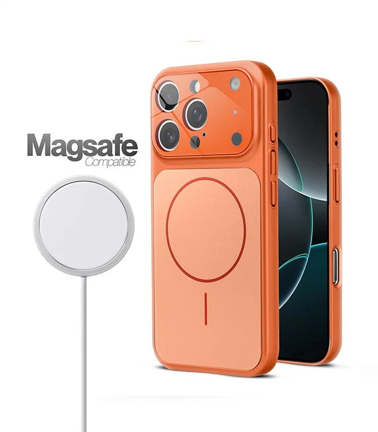 caszoid premium 17 pro cosmic orange converter case for iphone 13, 14, 15 & 16 models