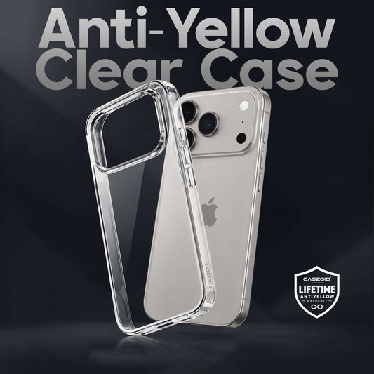 Anti-Yellow Crystal Clear Phone Case with Lifetime Anti-Yellow Warranty