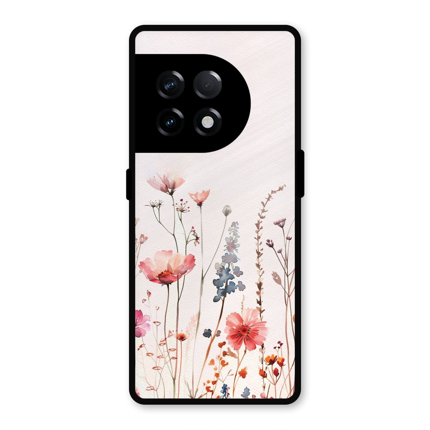 PINK PASTEL FLORAL PRINT AESTHETIC PREMIUM GLOSSY PHONECASE ONEPLUS 11R