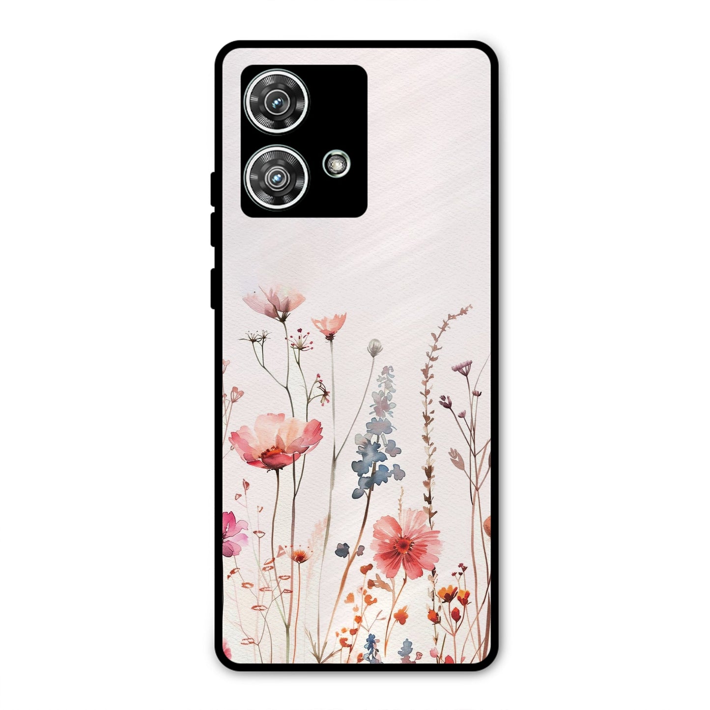 PINK PASTEL FLORAL PRINT AESTHETIC PREMIUM GLOSSY PHONECASE FOR MOTOROLA EDGE 40 NEO