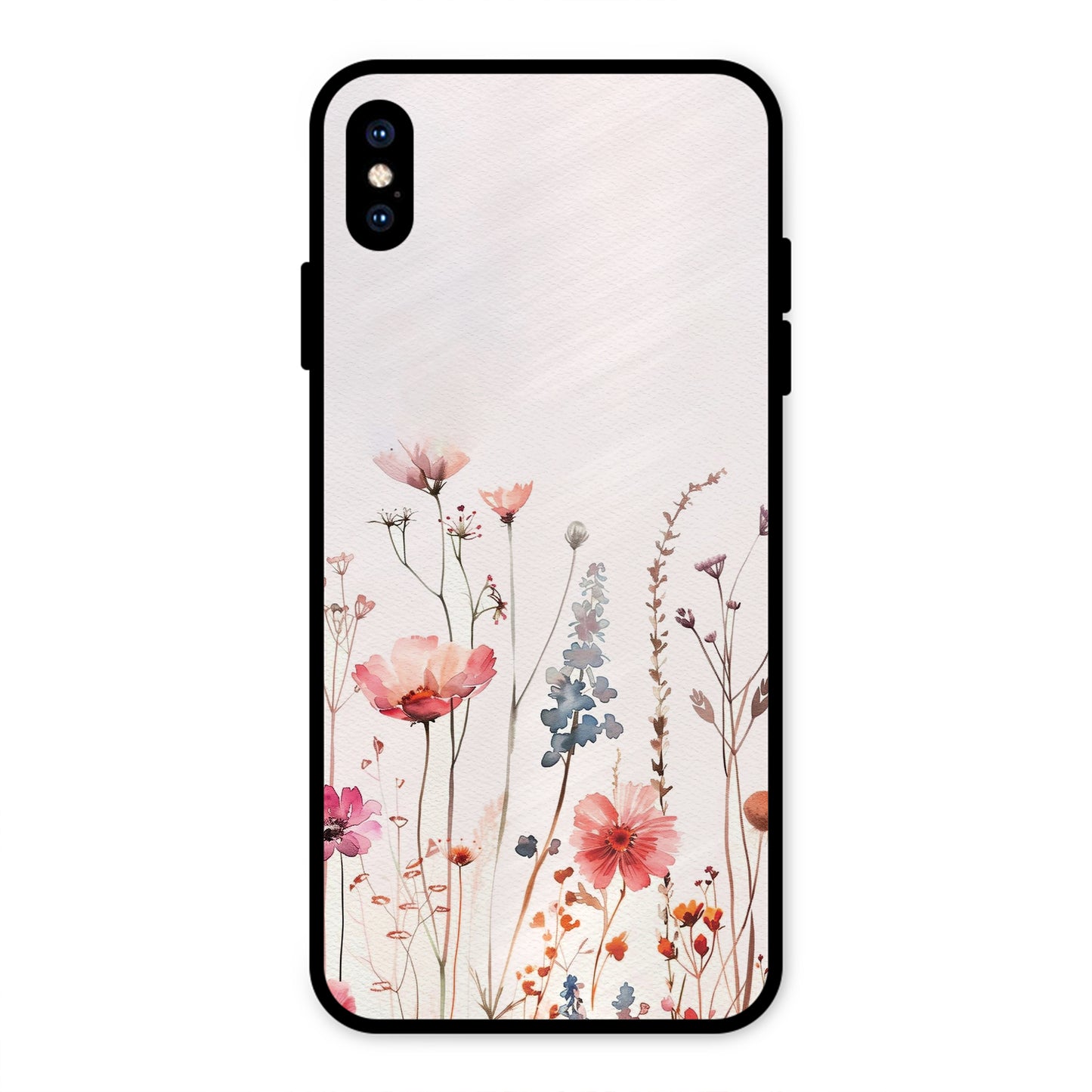 PINK PASTEL FLORAL NAME PRINT AESTHETIC PREMIUM GLOSSY PHONECASE FOR IPHONE XS MAX