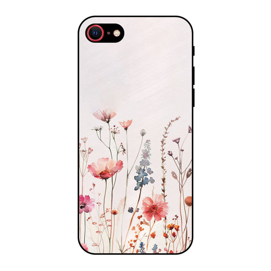 PINK PASTEL FLORAL NAME PRINT AESTHETIC PREMIUM GLOSSY PHONECAS FOR IPHONE SE 2 OR 2020