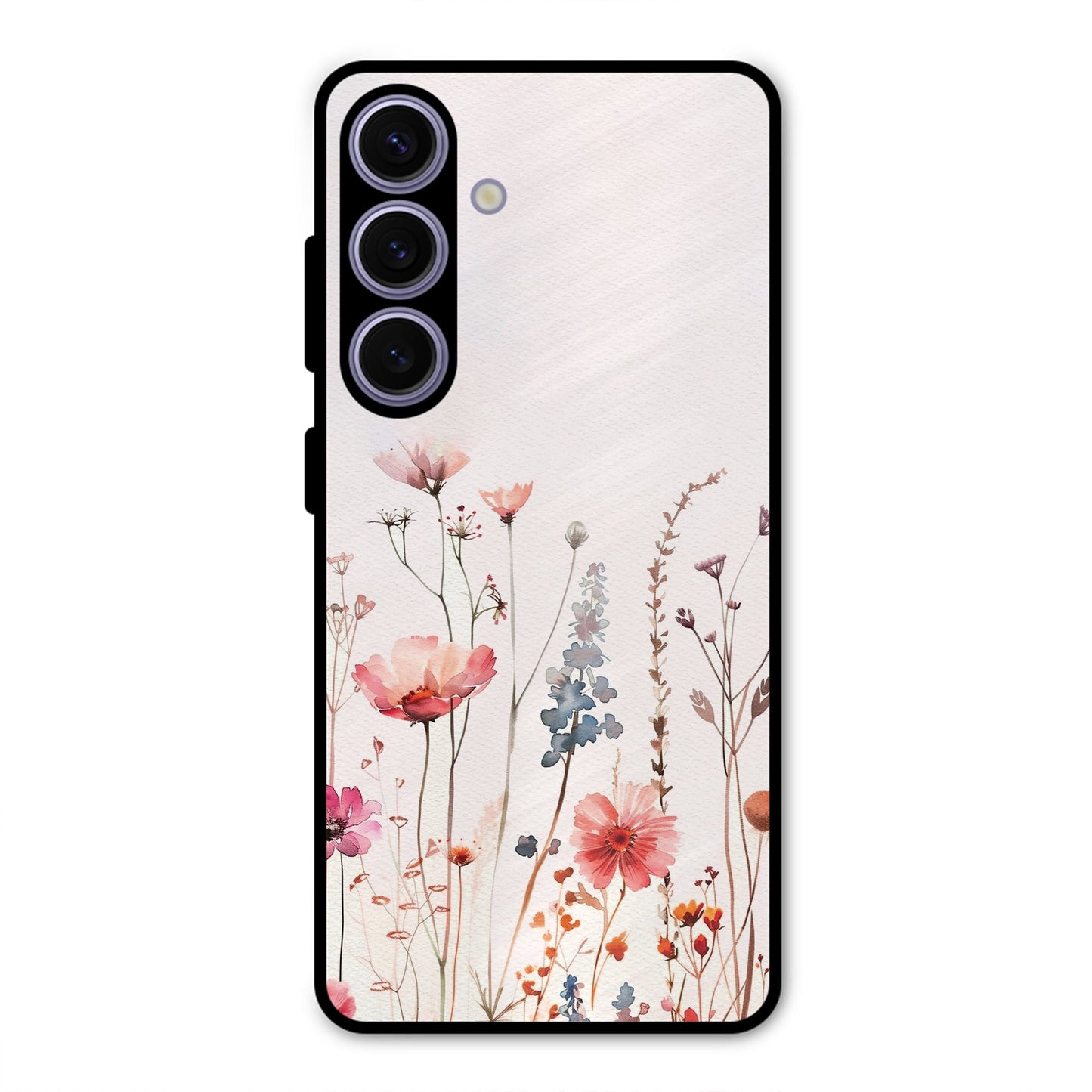 PINK PASTEL FLORAL PRINT AESTHETIC PREMIUM GLOSSY PHONECASE FOR SAMSUNG S24