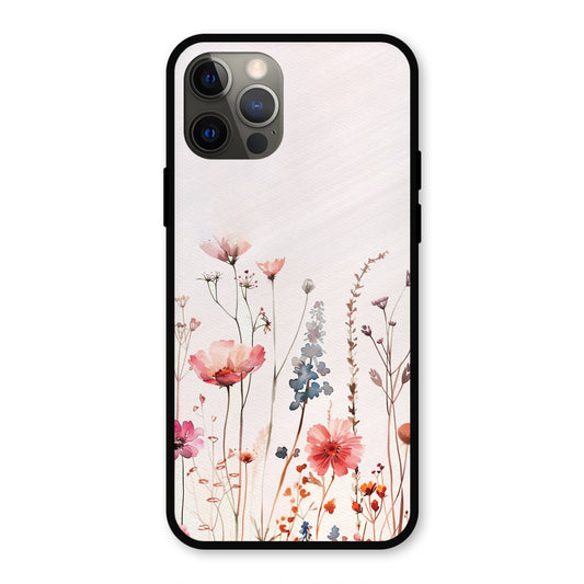 PINK PASTEL FLORAL NAME PRINT AESTHETIC PREMIUM GLOSSY PHONECASE FOR IPHONE 12 Pro