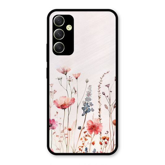 PINK PASTEL FLORAL PRINT AESTHETIC PREMIUM GLOSSY PHONECASE GALAXY A34