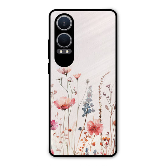 PINK PASTEL FLORAL PRINT AESTHETIC PREMIUM GLOSSY PHONECASE ONEPLUS NORD CE4 LITE