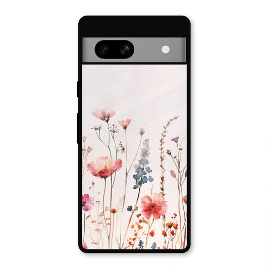 PINK PASTEL FLORAL NAME PRINT AESTHETIC NEW METAL COVER FOR PIXEL 7A