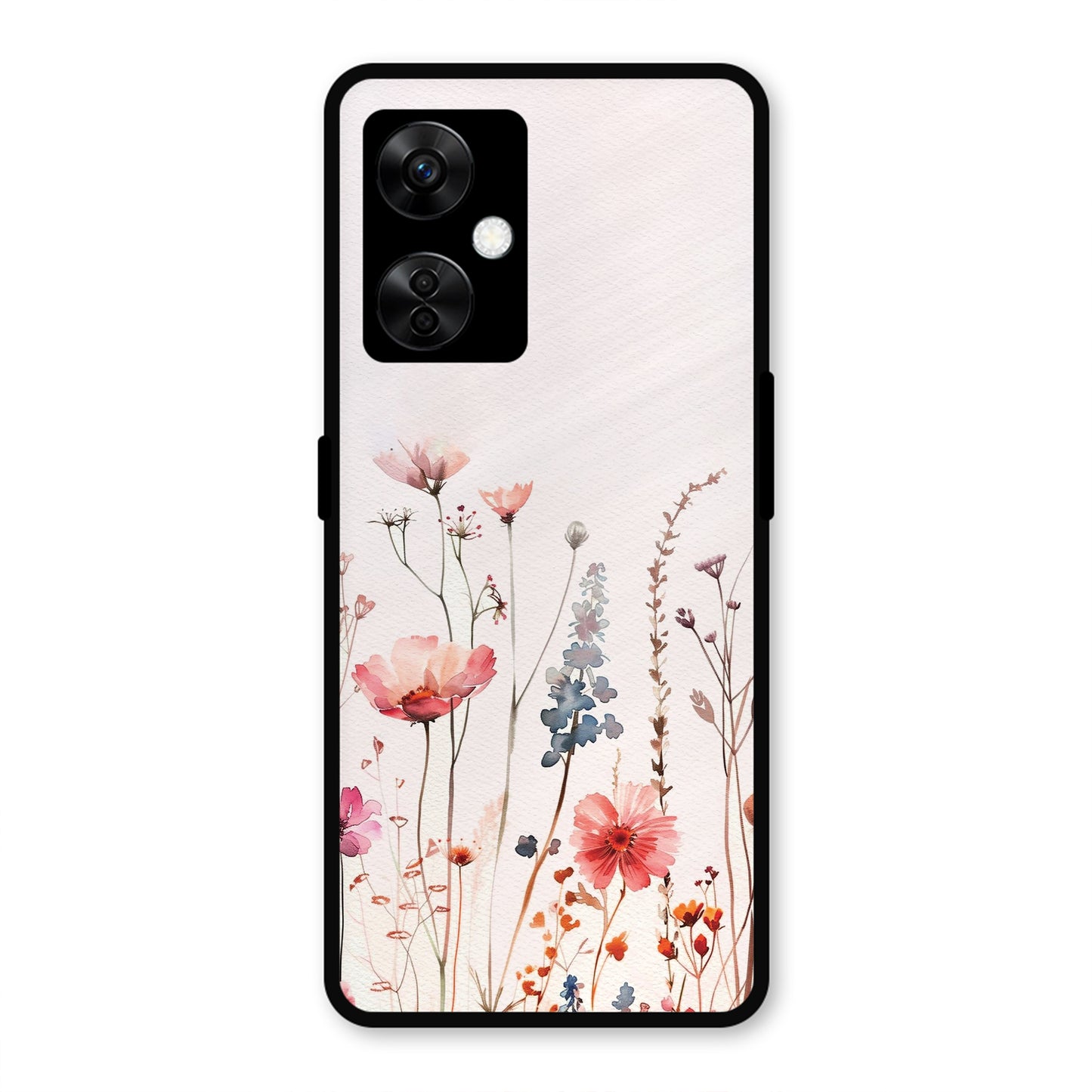 PINK PASTEL FLORAL PRINT AESTHETIC PREMIUM GLOSSY PHONECASE FOR OONEPLUS NORD CE3 LITE