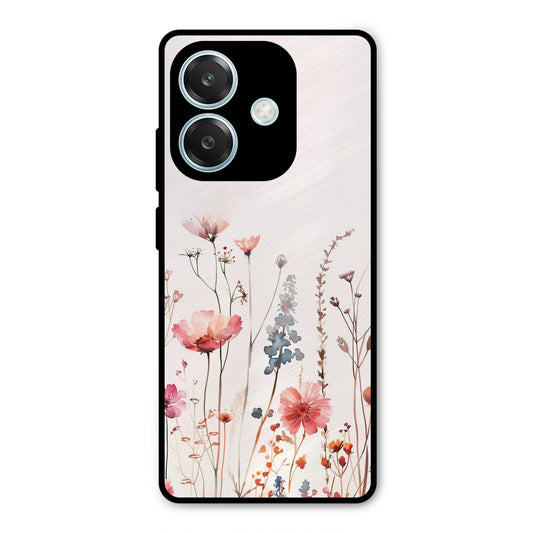 PINK PASTEL FLORAL PRINT AESTHETIC PREMIUM GLOSSY PHONECASE FOR IPHONE 16e
