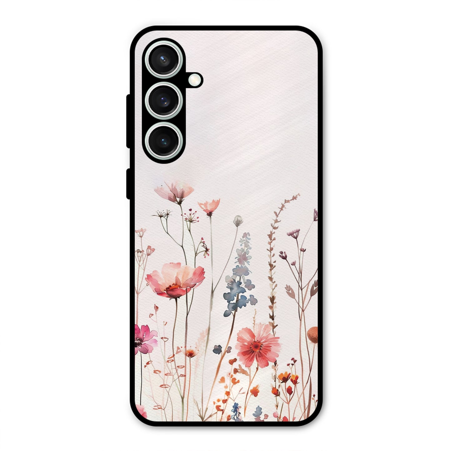 PINK PASTEL FLORAL NAME PRINT AESTHETIC PREMIUM GLOSSY PHONECASE FOR SAMSUNG S23 FE 5G