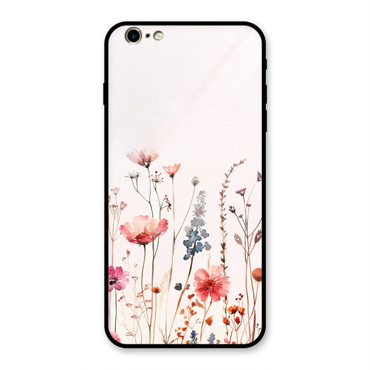 PINK PASTEL FLORAL NAME PRINT AESTHETIC PREMIUM GLOSSY PHONECASE FOR IPHONE 6 PLUS & 6S PLUS