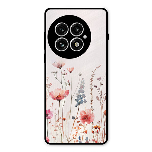 PINK PASTEL FLORAL PRINT AESTHETIC PREMIUM GLOSSY PHONECASE ONEPLUS 13