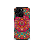 Orange Mandala art Premium Phone Case