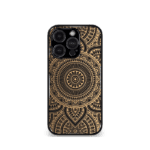 Brown Mandala art Premium Phone Case