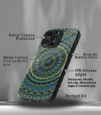 Dark Mandala art Premium Phone Case - Image 3