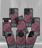 Red Mandala art Premium Phone Case - Image 2