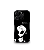 Blah Alien Black Trippy Premium Phone Case