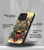 Skull Devil Psych Premium Phone Case - Image 3