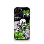 Expect us that look Skull Psych green Premium Phone Case
