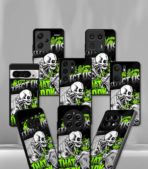 Expect us that look Skull Psych green Premium Phone Case - Image 2