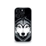 Grey Wolf Black Premium Phone Case