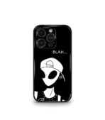 Blah Alien Black Trippy Premium Phone Case