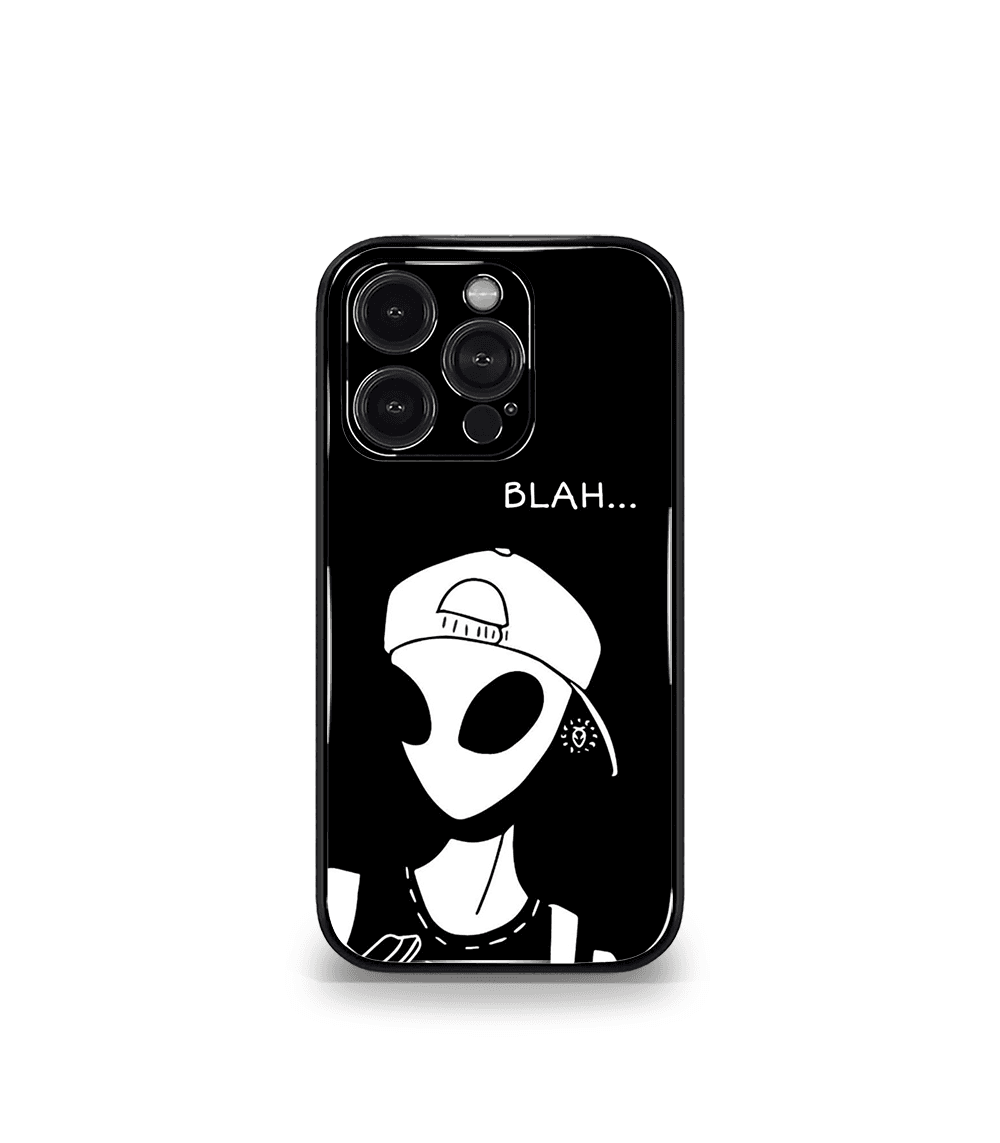 PSY 3 A Blah Alien Black Trippy Premium Phone Case - Image 1