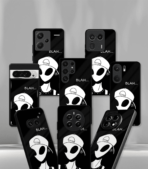 Blah Alien Black Trippy Premium Phone Case - Image 2