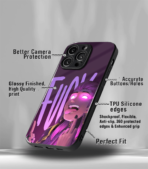 Fuckoff Vector Girl Premium Phone Case - Image 3