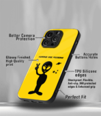 Humans are Poisons Yellow Premium Phone Case - Image 3