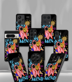 Out Of my Mind Black Floral Premium Phone Case - Image 2