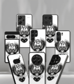 White illuminati Owl Black Premium Phone Case - Image 2