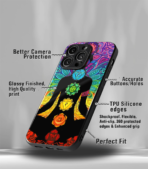 Meditating Art Premium Phone Case - Image 3