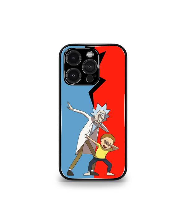 Rick n Morty in Red Grey Premium Phone Case