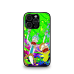 Rick n Morty colorful Yellow Premium Phone Case