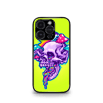 Trippy Skull Yellow Premium Phone Case