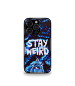 Stay Weird blue Premium Phone Case