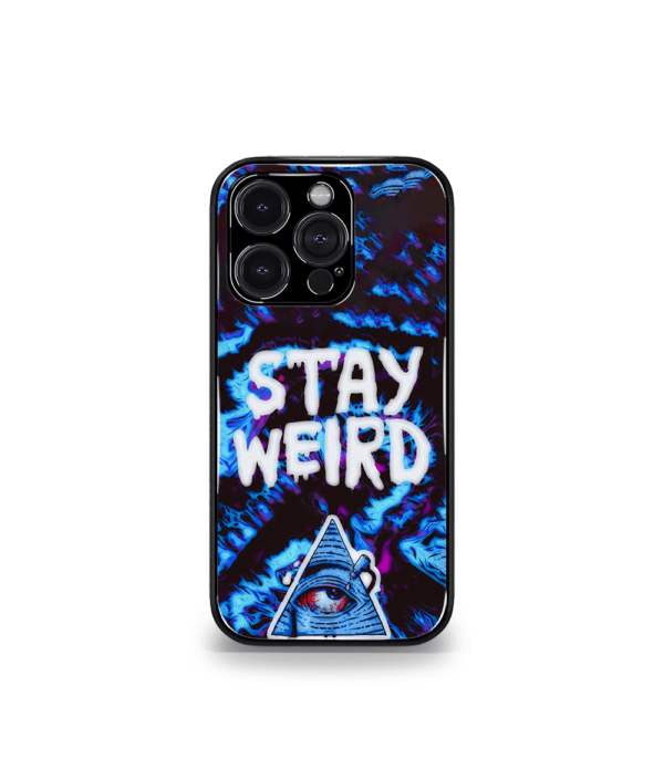 Stay Weird blue Premium Phone Case