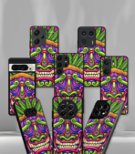 Trippy Face Premium Phone Case - Image 2