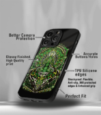 Green Trippy Meditation Premium Phone Case - Image 3
