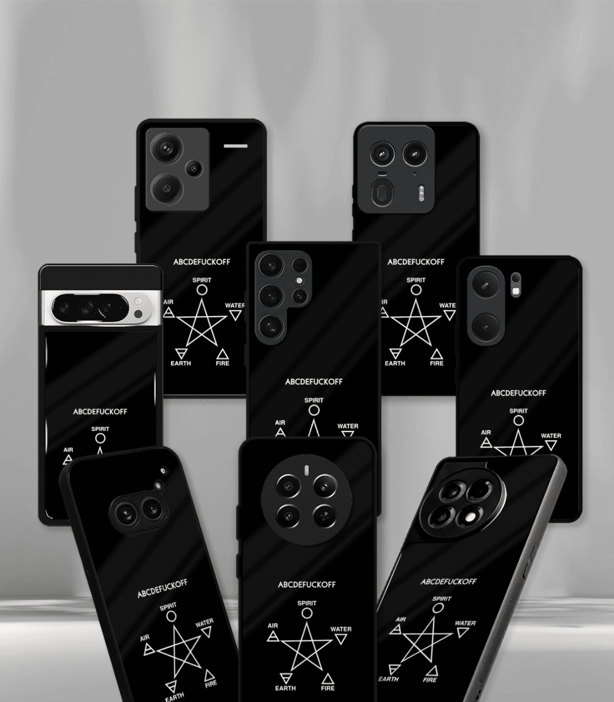 ABCDEFUCKOFF Black Premium Phone Case - Image 2