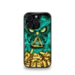 Green Illuminati Owl Premium Phone Case