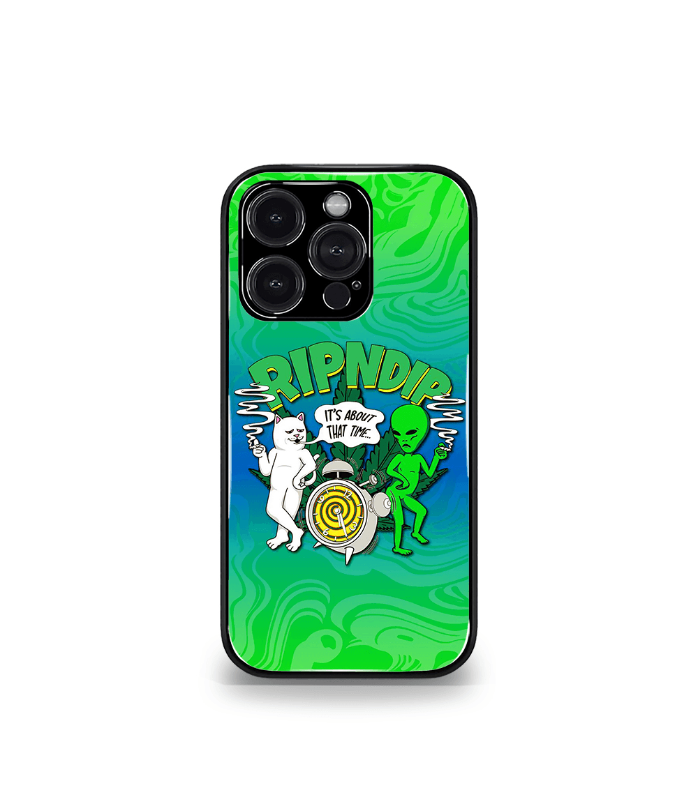 PSY 9 A RIPNDIP Alien Smokie Trance green Premium Phone Case - Image 1