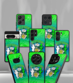 RIPNDIP Alien Smokie Trance green Premium Phone Case - Image 2
