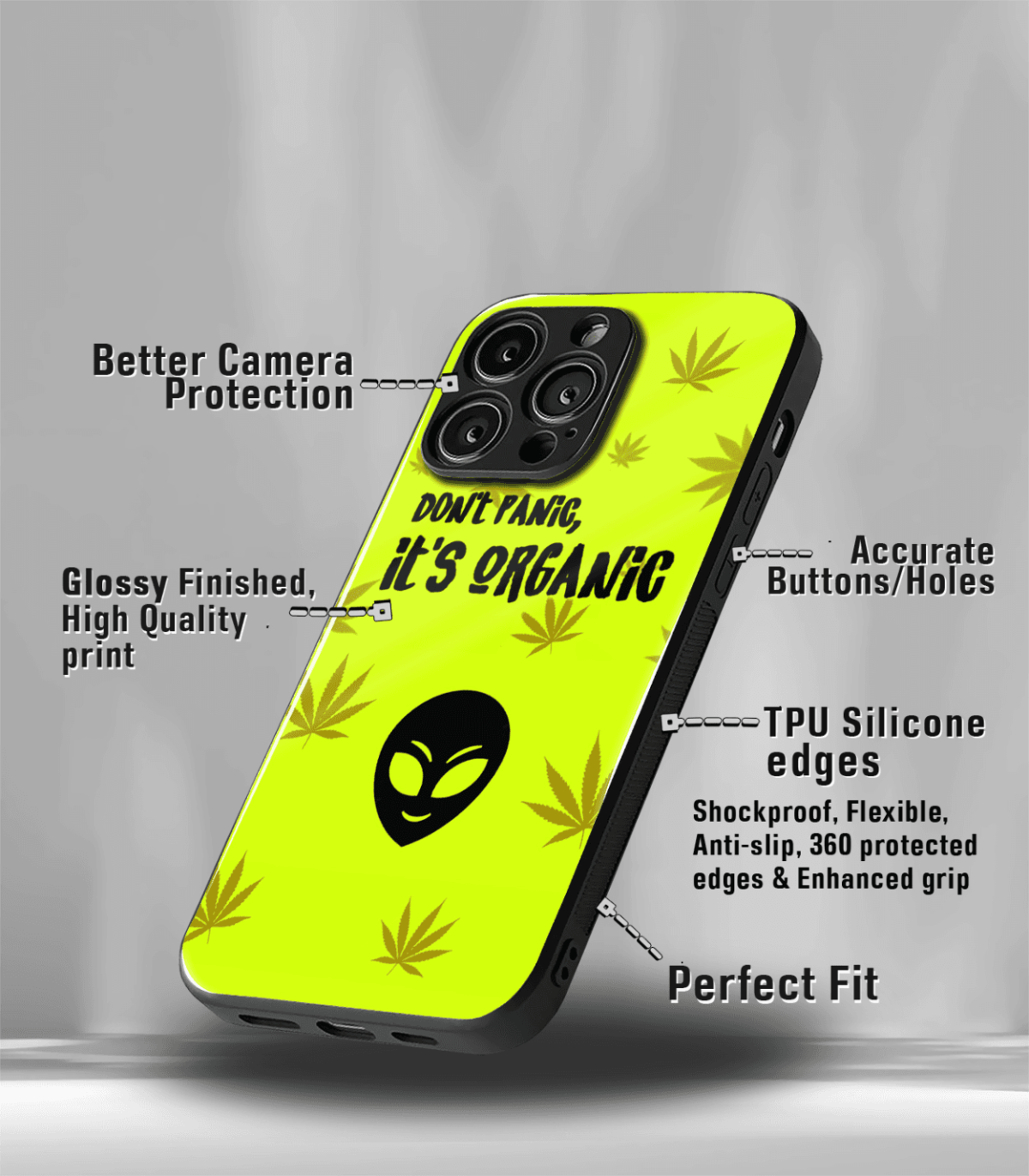 Don't Panic It's Organic Weed Premium Phone Case - Image 3