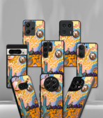 Out of Mind Space orange Premium Phone Case - Image 2