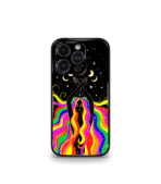Colorful Psychic lady dancing Premium Phone Case