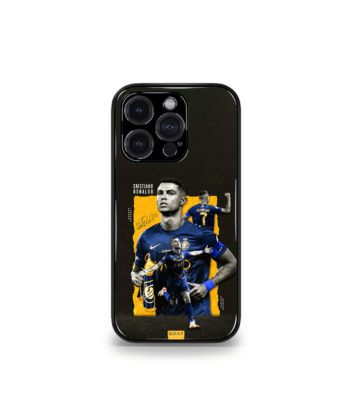 SPO 17A Cristiano Ronaldo GOAT CR7 edition Premium Glossy Phone Case. - Image 1