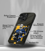 Cristiano Ronaldo GOAT CR7 edition Premium Glossy Phone Case. - Image 3