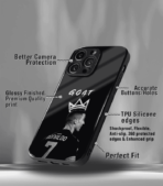 Cristiano Ronaldo GOAT CR7 edition Premium Glossy Phone Case. - Image 3